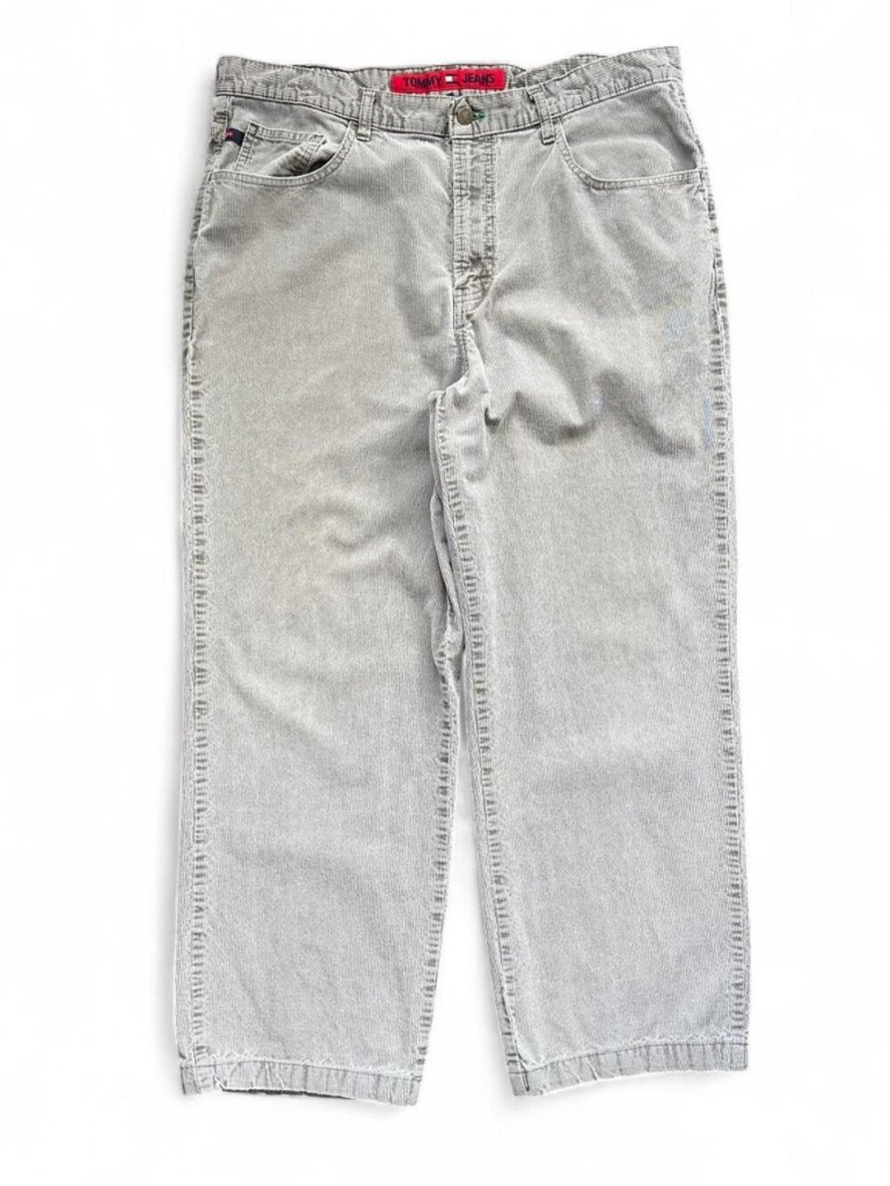 Vintage 90s Tommy Hilfiger Baggy Corduroy Pants 37x28 Made in Canada Freedom